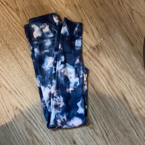 Girls leggings water color